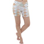 shells pattern Lightweight Velour Yoga Shorts