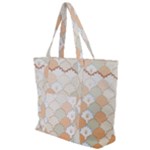 shells pattern Zip Up Canvas Bag