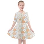 shells pattern Kids  All Frills Chiffon Dress