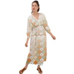 shells pattern Grecian Style  Maxi Dress