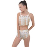 shells pattern Summer Cropped Co-Ord Set