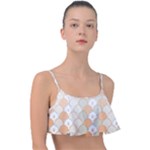 shells pattern Frill Bikini Top