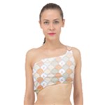 shells pattern Spliced Up Bikini Top 