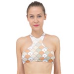 shells pattern High Neck Bikini Top