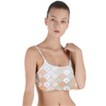 shells pattern Layered Top Bikini Top 