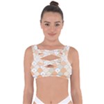 shells pattern Bandaged Up Bikini Top