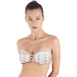 shells pattern Twist Bandeau Bikini Top