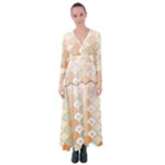 shells pattern Button Up Maxi Dress