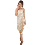 shells pattern Waist Tie Cover Up Chiffon Dress