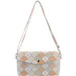 shells pattern Removable Strap Clutch Bag