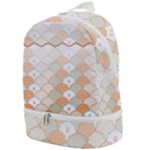 shells pattern Zip Bottom Backpack