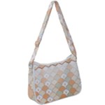 shells pattern Zip Up Shoulder Bag