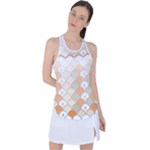 shells pattern Racer Back Mesh Tank Top