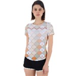 shells pattern Back Cut Out Sport T-Shirt