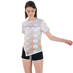 Asymmetrical Short Sleeve Sports T-Shirt 