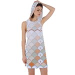 shells pattern Racer Back Hoodie Dress