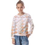 shells pattern Kids  Long Sleeve T-Shirt with Frill 