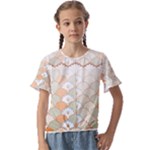 shells pattern Kids  Cuff Sleeve Scrunch Bottom T-Shirt