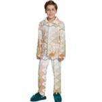 shells pattern Kids  Long Sleeve Velvet Pajamas Set