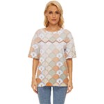 shells pattern Oversized Basic T-Shirt