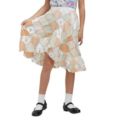 Kids  Ruffle Flared Wrap Midi Skirt 