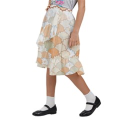 Kids  Ruffle Flared Wrap Midi Skirt 