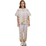 shells pattern Kids  T-Shirt and Pants Sports Set