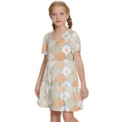 Kids  Short Sleeve Tiered Mini Dress 