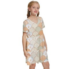 Kids  Short Sleeve Tiered Mini Dress 