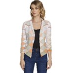 shells pattern Women s Casual 3/4 Sleeve Spring Jacket