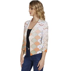 Women s Casual 3/4 Sleeve Spring Jacket 