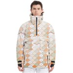 shells pattern Men s Pullover Zip Ski and Snowboard Waterproof Breathable Jacket