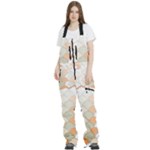 shells pattern Women s Front Zip Ski And Snowboard Bib Pants