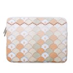 shells pattern 14  Vertical Laptop Sleeve Case With Pocket