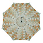 shells pattern Automatic Folding Umbrella with Case (Medium)