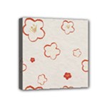 Floral Pattern Mini Canvas 4  x 4  (Stretched)