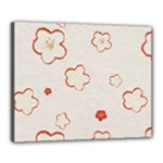 Floral Pattern Canvas 20  x 16  (Stretched)