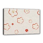 Floral Pattern Canvas 18  x 12  (Stretched)