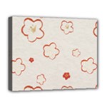 Floral Pattern Deluxe Canvas 20  x 16  (Stretched)