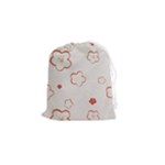 Floral Pattern Drawstring Pouch (Small)