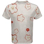 Floral Pattern Men s Cotton T-Shirt