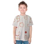 Floral Pattern Kids  Cotton T-Shirt