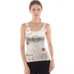 Floral Pattern Women s Basic Tank Top