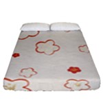 Floral Pattern Fitted Sheet (Queen Size)