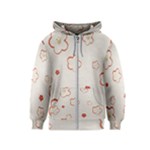 Floral Pattern Kids  Zipper Hoodie