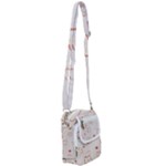 Floral Pattern Shoulder Strap Belt Bag