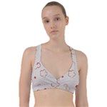 Floral Pattern Sweetheart Sports Bra