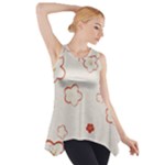 Floral Pattern Side Drop Tank Tunic