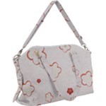 Floral Pattern Canvas Crossbody Bag