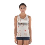 Floral Pattern Sport Tank Top 